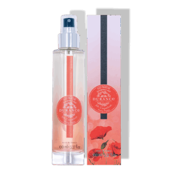 Perfuma e hidrata tu cuerpo y tu cabello con el agua fresca perfumada Joli Coquelicot de Durance