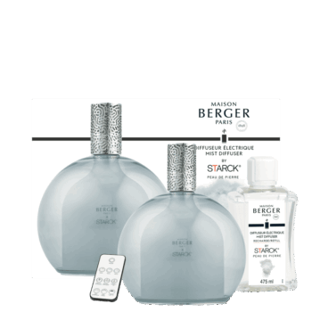 Perfuma tu hogar con el difusor eléctrico Starck Gris y la bruma Peau de Pierre
