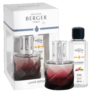 Elimina malos olores con la Lámpara catalítica Spirale Burgundy.