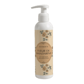 Hidrata y nutre tu piel con la leche corporal natural Fleur de Mandarine de Mathilde M.