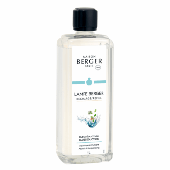 Perfuma y purifica el entorno de tu hogar con el líquido para lámpara catalítica Bleu Séduction 1 litro de Maison Berger