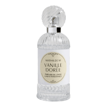 Perfuma tu hogar y sus tejidos con el perfume de textil Vanille Dorée de Mathilde M.