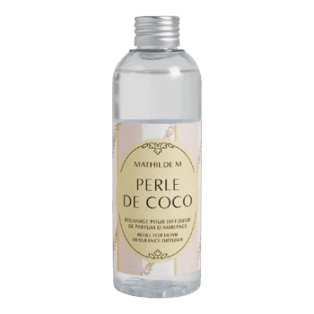 Sigue perfumando tu hogar de forma fácil y rápida con el recambio de mikado Perle de Coco de Mathilde M.