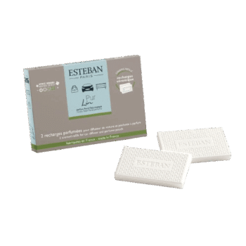 Recarga infinitamente tu difusor de coche y tu bolsita perfumada para armarios con las cerámicas perfumadas Pur Lin de Esteban Paris