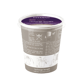 Perfuma tu hogar con la recarga de vela perfumada Figue Noire