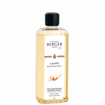 Perfuma y purifica el entorno de tu hogar con el líquido para lámpara catalítica Pétillance Exquise 1 litro de Maison Berger
