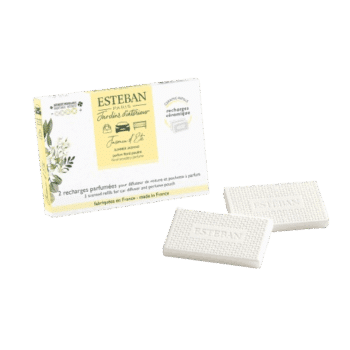 Recarga infinitamente tus difusores de ambientador de coche o tus bolsitas para armarios con la recarga de ambientador de coche Jasmin d'Été