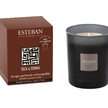 Perfuma tu hogar con la vela perfumada recargable Teck & Tonka