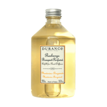 Sigue perfumando y evitando olores en tu hogar con el recambio de mikado o bouquet Mandarina Bergamota 500 ml de Durance