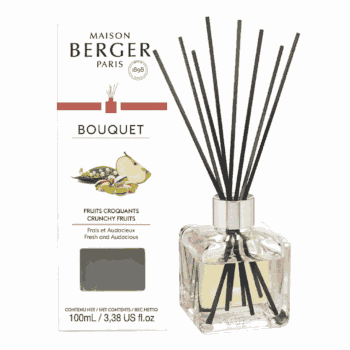 Perfuma tu hogar de forma continua, fácil y rápida con el mikado para hogar Fruits Croquants 100 ml de Maison Berger