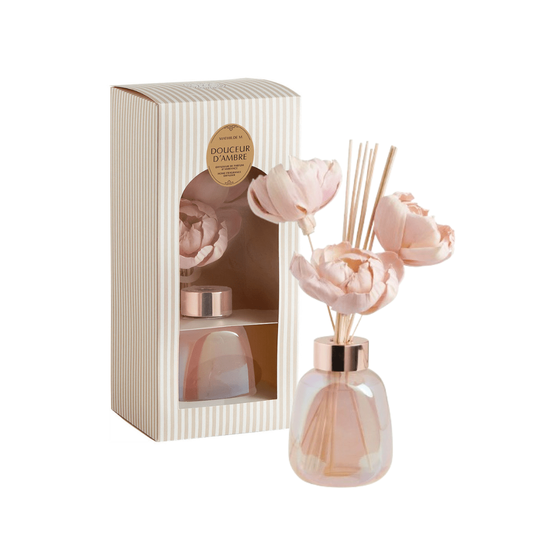 Perfuma tu entorno con el mikado para hogar Douceur d'Ambre 180 ml de Mathilde M.