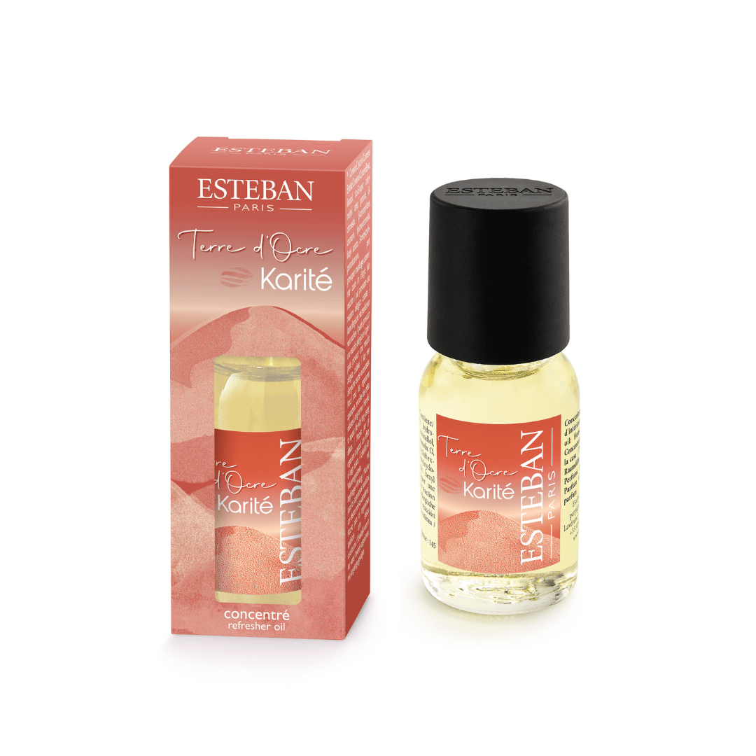 Perfuma tu hogar con ayuda de un difusor de aromas y el concentrado de perfume Terre d'Ocre Karité de Esteban Paris