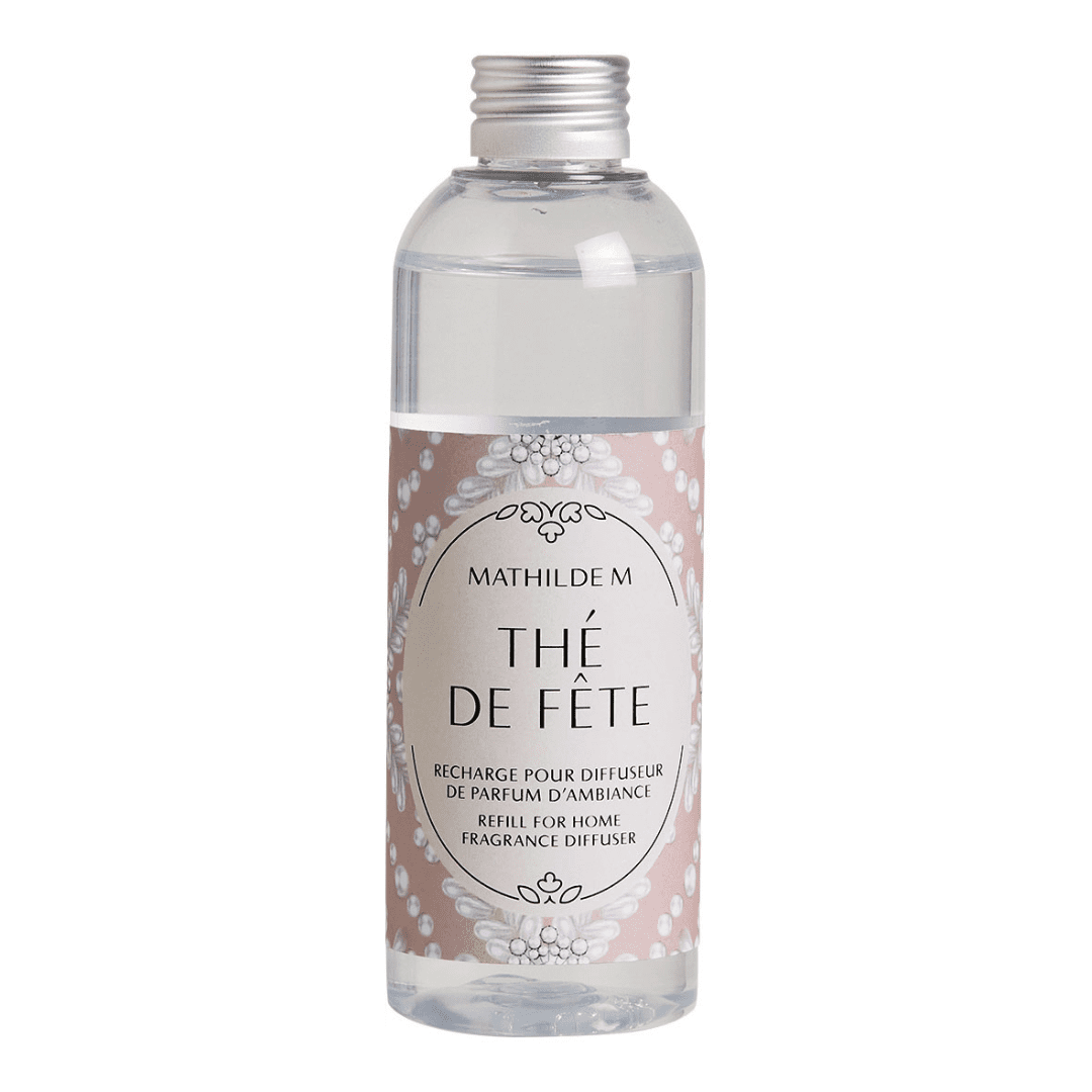 Sigue disfrutando de tu difusor de varillas con el recambio de mikado Thé de Fête 200 ml de Mathilde M.